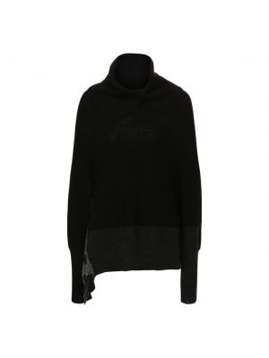 Черный шерстяной свитер Y`s