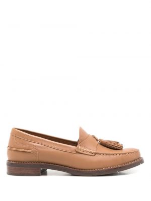 Kožené loafers Sarah Chofakian hnědé