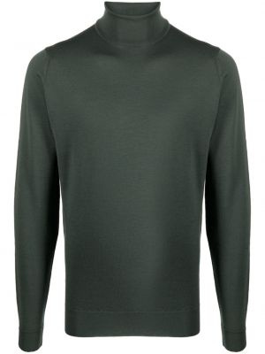 Volneni pulover John Smedley zelena