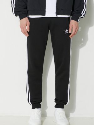 Смугасті спортивні штани з аплікацією Adidas Originals чорні