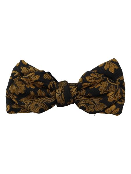 Jedwabny krawat w kwiatki Dolce And Gabbana