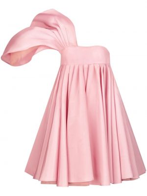 Asimetrična koktejl obleka Nina Ricci roza