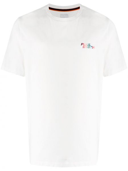 Camiseta con bordado Paul Smith blanco