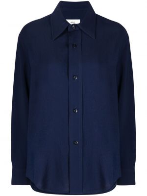 Camisa manga larga oversized Ami Paris azul