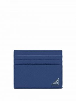Kožená peňaženka Prada modrá