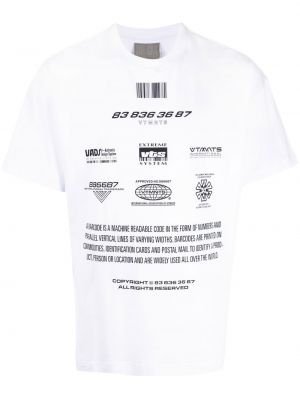 T-shirt mit print Vtmnts weiß