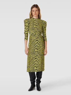 Sukienka midi z nadrukiem Zadig & Voltaire żółta