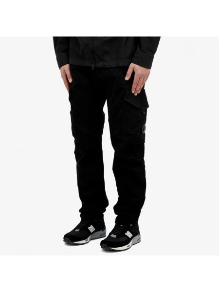Атласные брюки карго C.p. Company черные
