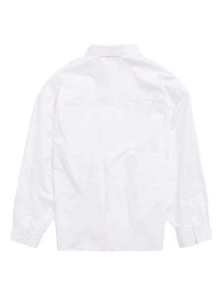Medvilninė marškiniai oversize Balenciaga balta
