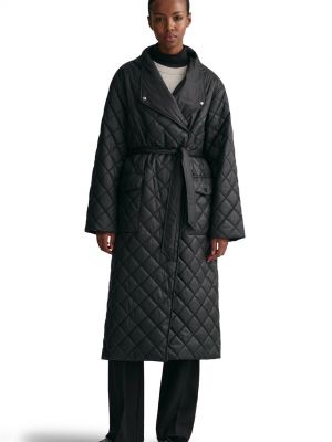 Черное зимнее пальто Gant