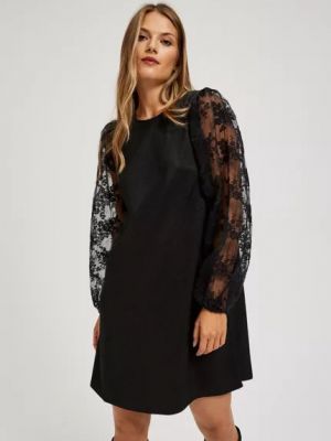 Ажурное платье Moodo черное