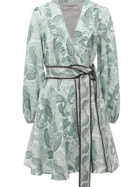 Льняное платье Forte Dei Marmi Couture зеленое