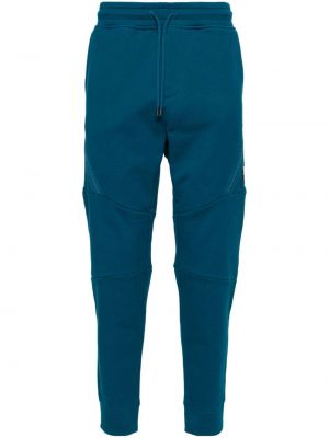 Pantaloni sport din bumbac C.p. Company albastru