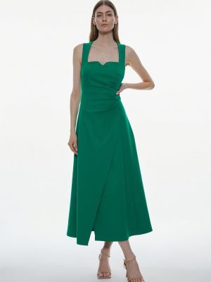 Платье из крепа Karen Millen зеленое