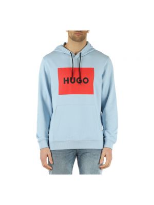 Bluza z kapturem Hugo Boss niebieska