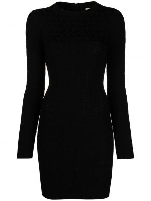 Žakárové mini šaty Michael Michael Kors černé