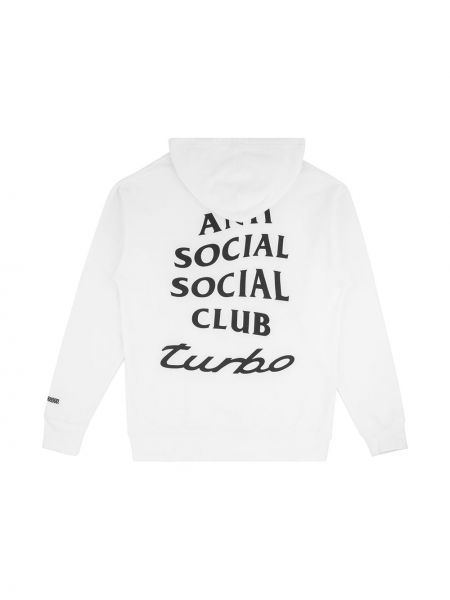 Sudadera con capucha con estampado Anti Social Social Club blanco