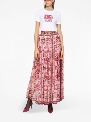 Hedvábné sukně s potiskem Dolce & Gabbana