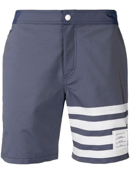 Randig shorts Thom Browne blå