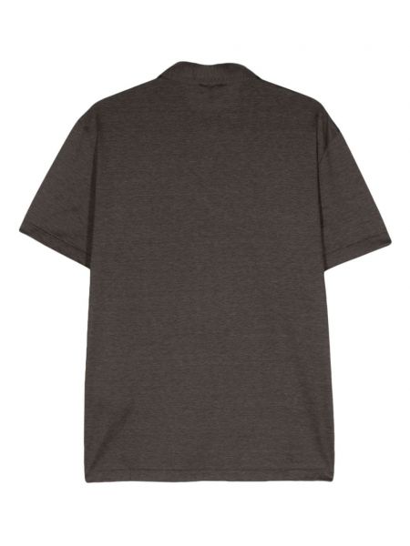 Polo marškinėliai Giorgio Armani ruda