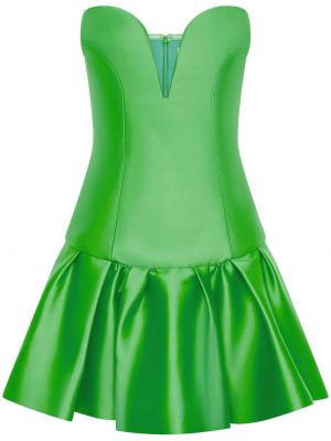 Sukienka koktajlowa plisowana Nicholas zielona