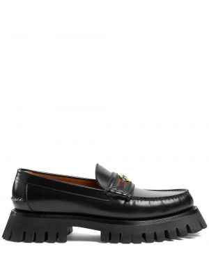 Chunky loafers Gucci svart