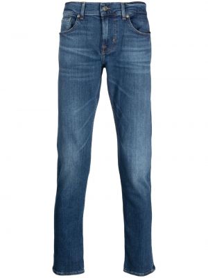 Skinny fit traperice 7 For All Mankind plava