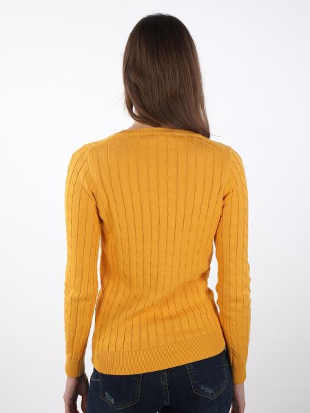 Замшевый свитер Felix Hardy желтый