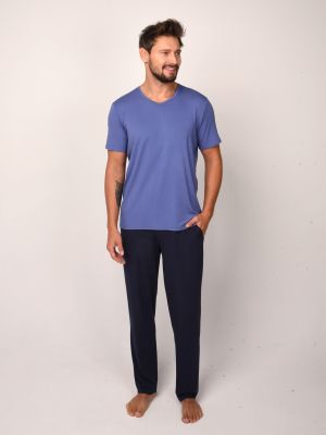 Παντελόνι με κοντό μανίκι Italian Fashion μπλε