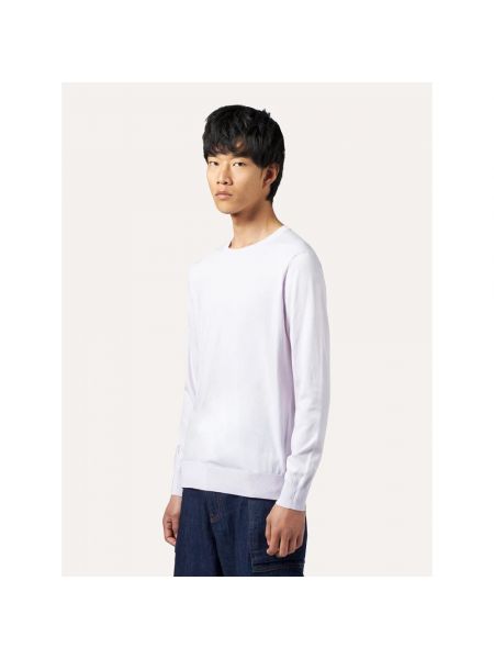 Camiseta de algodón de cuello redondo Ballantyne violeta