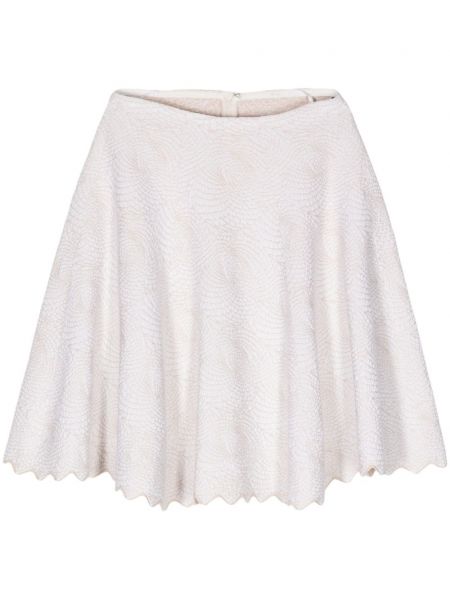 Trapézová sukňa Alaïa Pre-owned biela