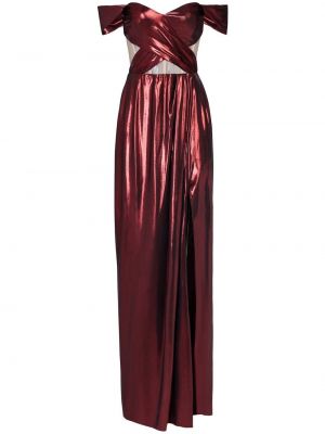 Průsvitné večerní šaty Marchesa Notte červené