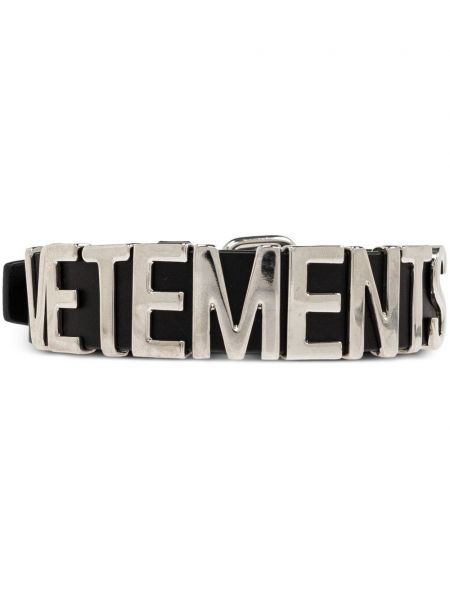 Læder choker Vetements sort