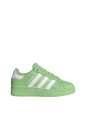 Chaussures de ville en cuir Adidas vert