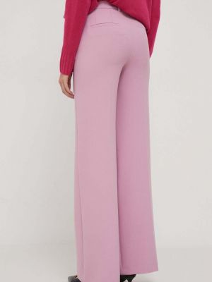Kalhoty s vysokým pasem Joop! růžové