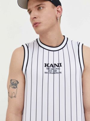 Тениска с дълъг ръкав Karl Kani бяло