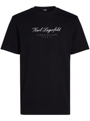 T-shirt mit rundem ausschnitt Karl Lagerfeld schwarz