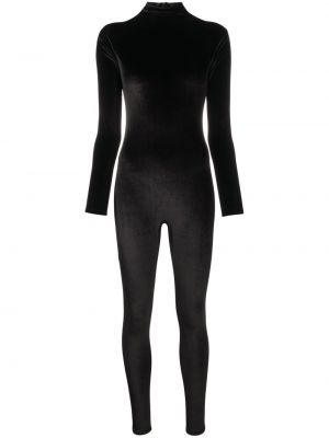 Βελούδινη ολόσωμη φόρμα Atu Body Couture μαύρο