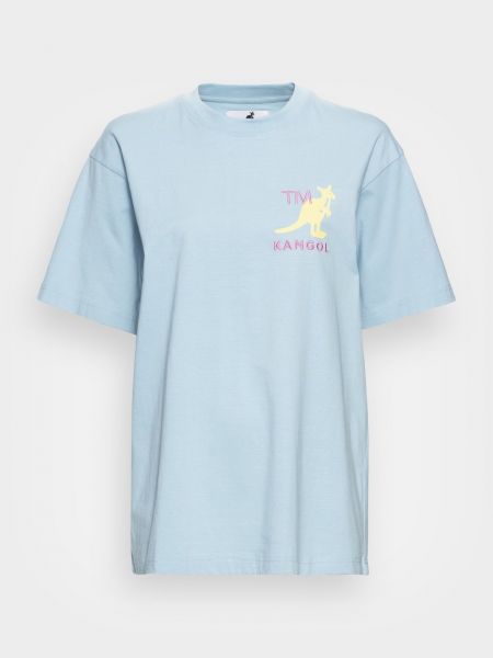 Koszulka z nadrukiem Kangol niebieska