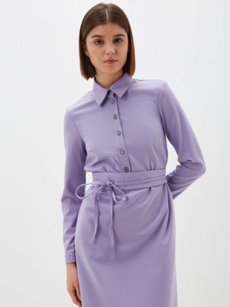 Платье-рубашка Po Pogode фиолетовое