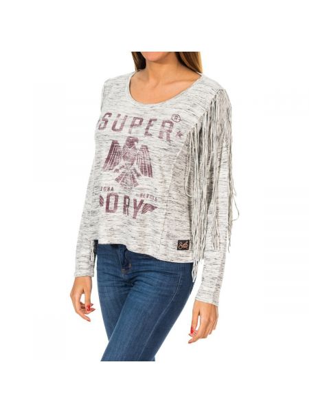 Sweter Superdry szary