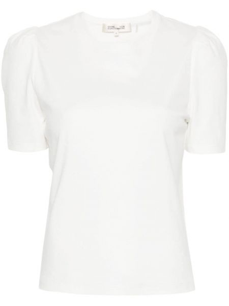 Bombažna majica Dvf Diane Von Furstenberg bela