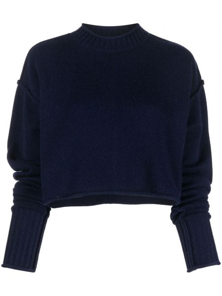 Пуловер Sportmax синьо