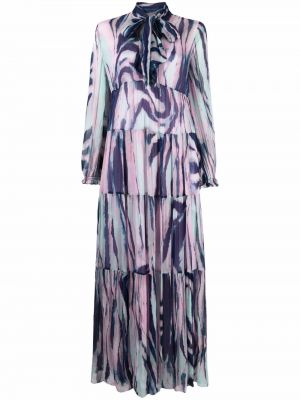 Платье с длинными рукавами с узором Dvf Diane Von Furstenberg