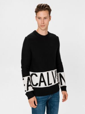 Pulover Calvin Klein Jeans negru