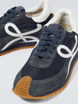 Sneakers in pelle scamosciata Loewe blu
