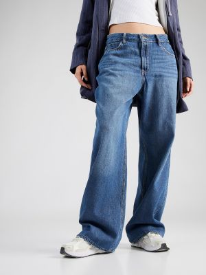 Straight leg jeans Hollister blu
