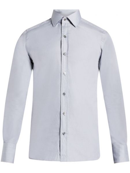 Medvilninė marškiniai Tom Ford pilka