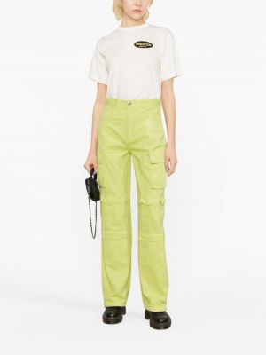 Bavlněné cargo kalhoty Liu Jo zelené