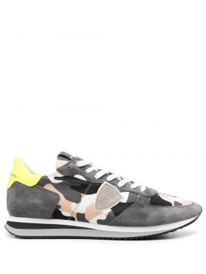 Sneakers con stampa camouflage Philippe Model Paris